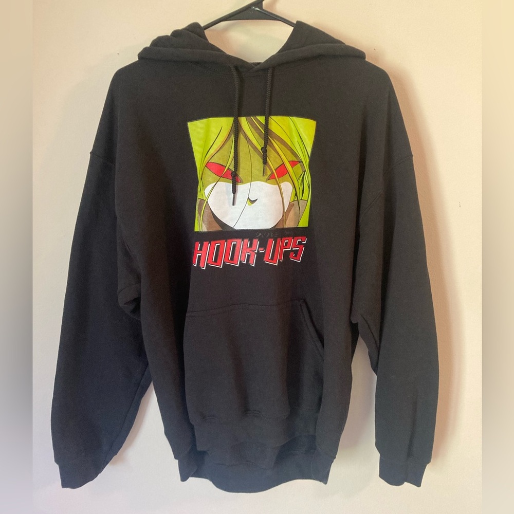 Hook-Ups Red Eyes Hoodie size L
